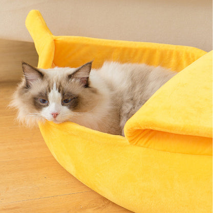 Funny Banana DogCat Bed House
