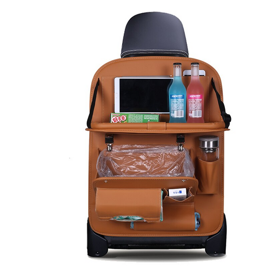 Leather Car Seat Back Organizer